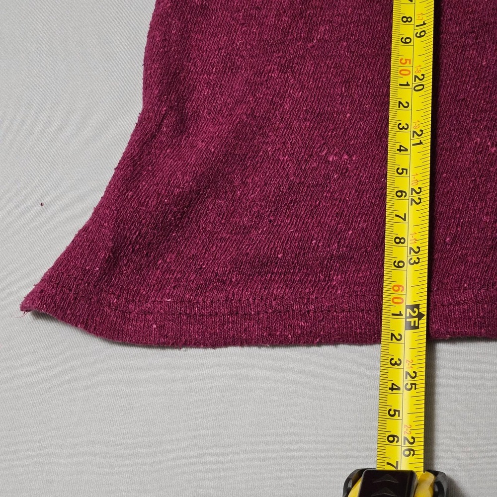 VTH 90s TR Bentley Raw Silk Cotton Knit Burgundy Maroon Sweater M Quiet Luxury - Picture 8 of 10